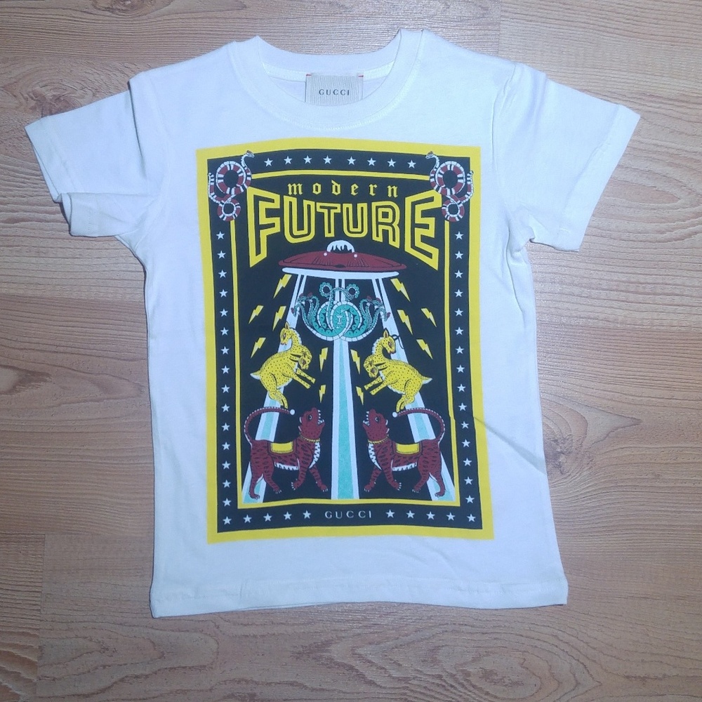 Gucci boys graphic print t shirt